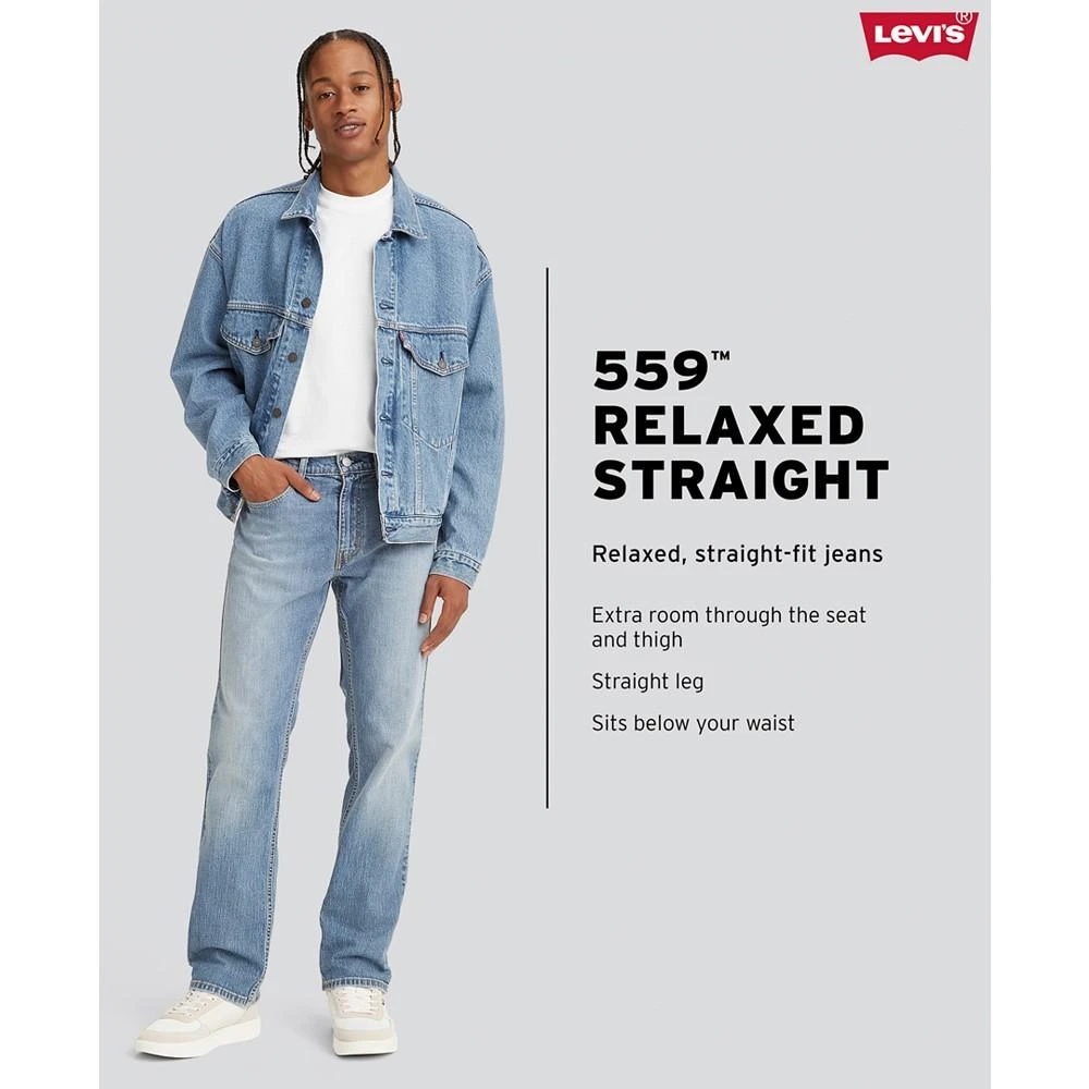 商品Levi's|Men's 559™ Relaxed Straight Fit Stretch Jeans,价格¥461,第4张图片详细描述