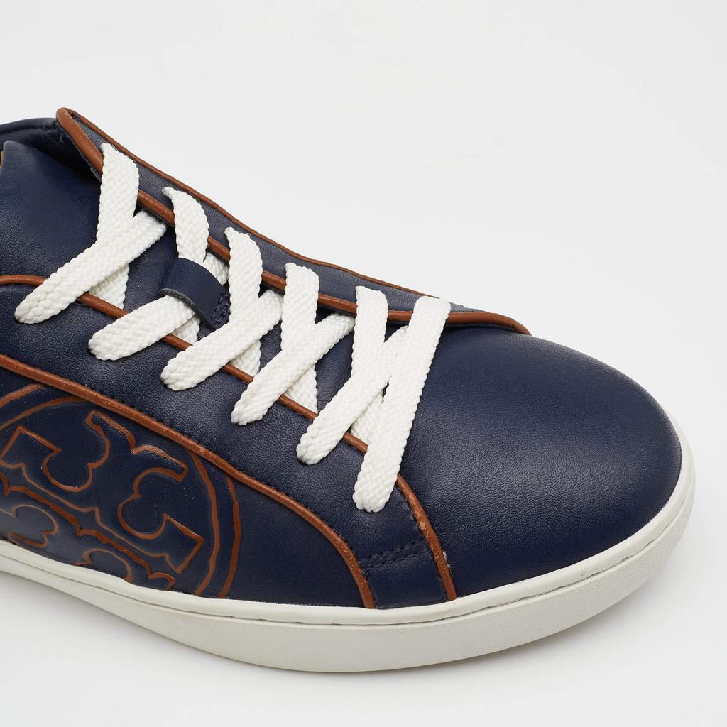 Tory Burch Navy Blue Leather Chance Low Top Sneakers Size 37.5商品第7张图片规格展示