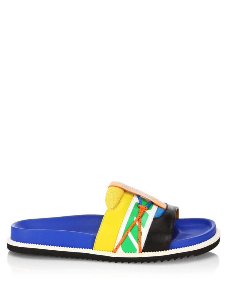 商品Moschino|Multicolored Leather Sandals,价格¥1760,第5张图片详细描述