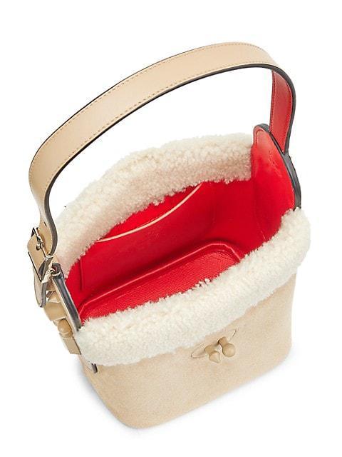 商品Christian Louboutin|Carasky Shearling Bucket Bag,价格¥14647,第6张图片详细描述