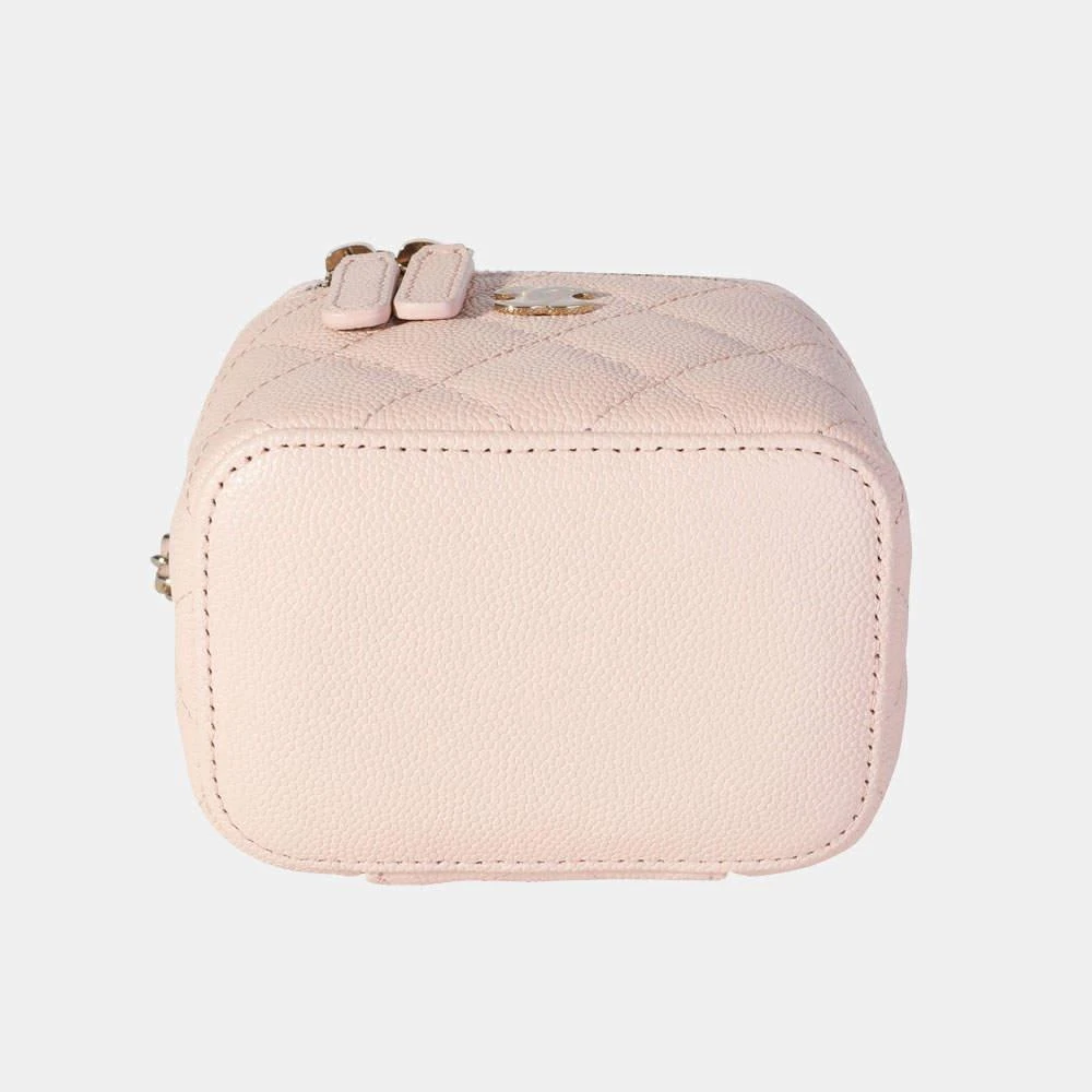 商品[二手商品] Chanel|Chanel Beige Quilted Caviar Leather Vanity Shoulder Bag ,价格¥24156,第4张图片详细描述