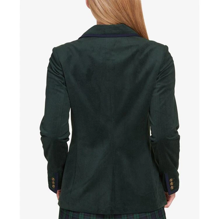 Colorblocked-Trim Velvet Blazer, Created for Macy's 商品