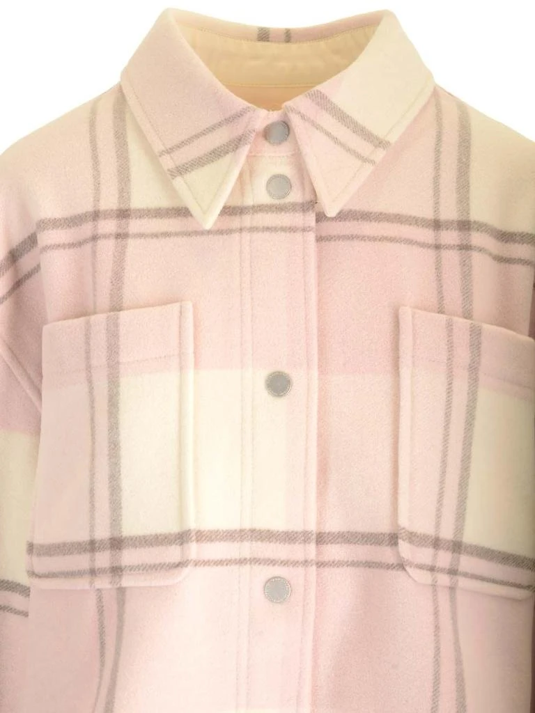 商品Canada Goose|Boxy Fit Flannel Shirt Coats Rose,价格¥4774,第5张图片详细描述