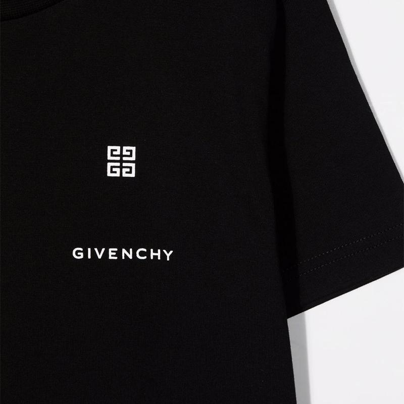 商品Givenchy|大童款 黑色圆领LOGO印花短袖T恤【香港仓极速发货】,价格¥1058,第3张图片详细描述