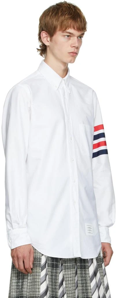 商品Thom Browne|White Oxford GG Top Bar Classic Fit Shirt,价格¥2702,第2张图片详细描述