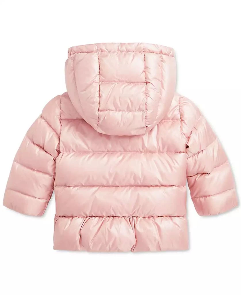 商品Ralph Lauren|Baby Metallic Peplum Bomber Coat,价格¥734,第3张图片详细描述