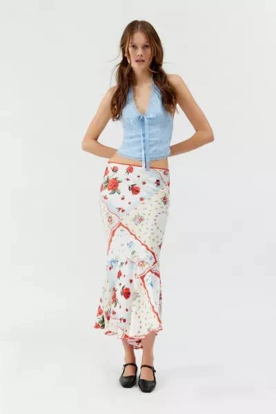 商品Kimchi Blue|Kimchi Blue Skylar Tulip Midi Skirt,价格¥342,第4张图片详细描述