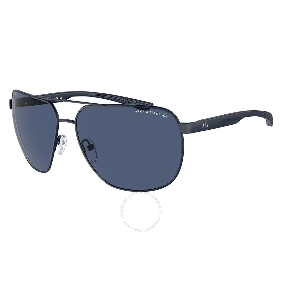 商品Armani Exchange|Dark Blue Navigator Men's Sunglasses AX2047S 609980 63,价格¥298,第1张图片