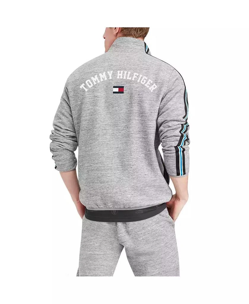 商品Tommy Hilfiger|Men's Heathered Gray Carolina Panthers Mario Quarter-Zip Jacket,价格¥501,第3张图片详细描述