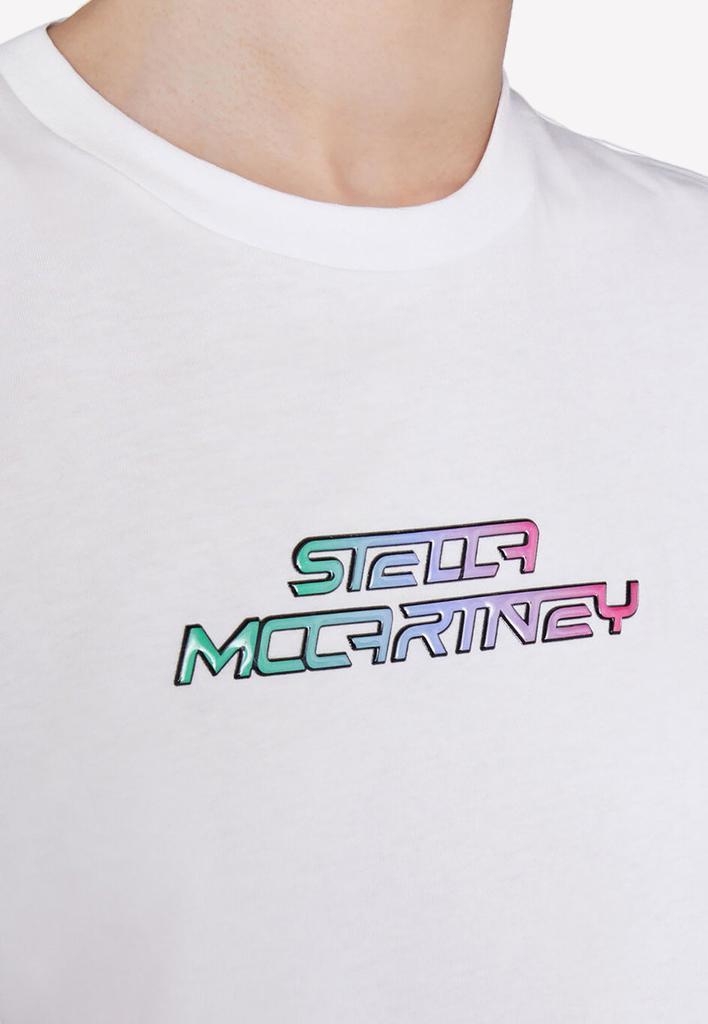 商品Stella McCartney|Gel Logo Lettering Crewneck T-shirt,价格¥2428,第5张图片详细描述