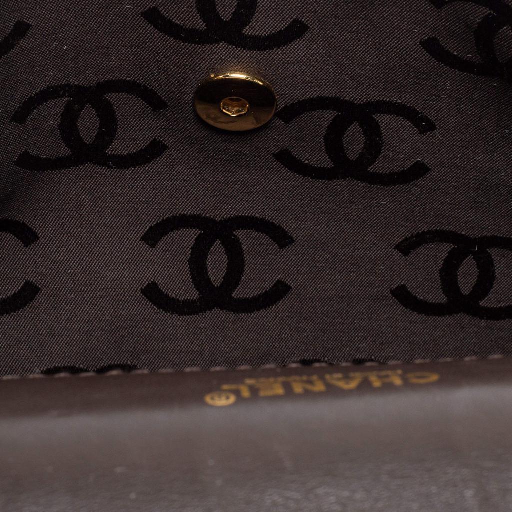 Chanel Dark Brown Quilted Leather Wild Stitch Surpique Flap Bag商品第6张图片规格展示