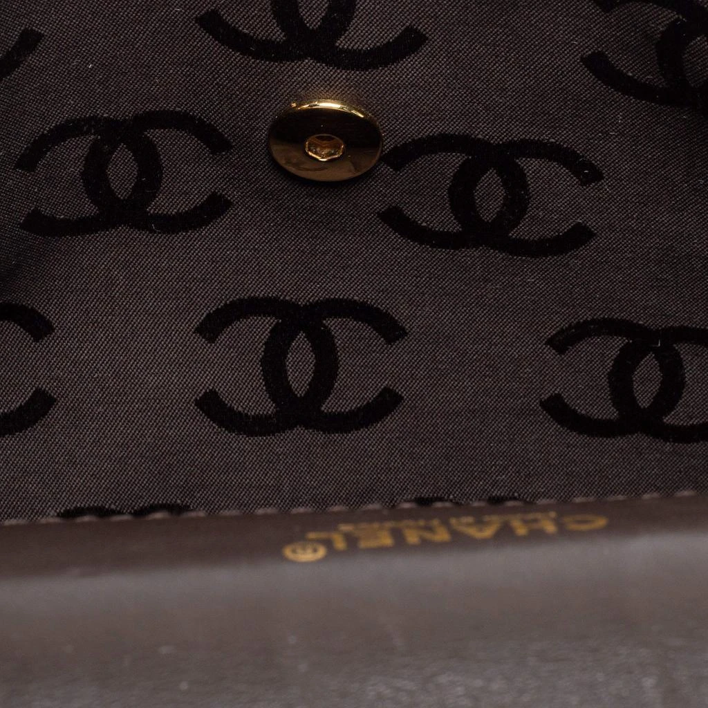 Chanel Dark Brown Quilted Leather Wild Stitch Surpique Flap Bag 商品