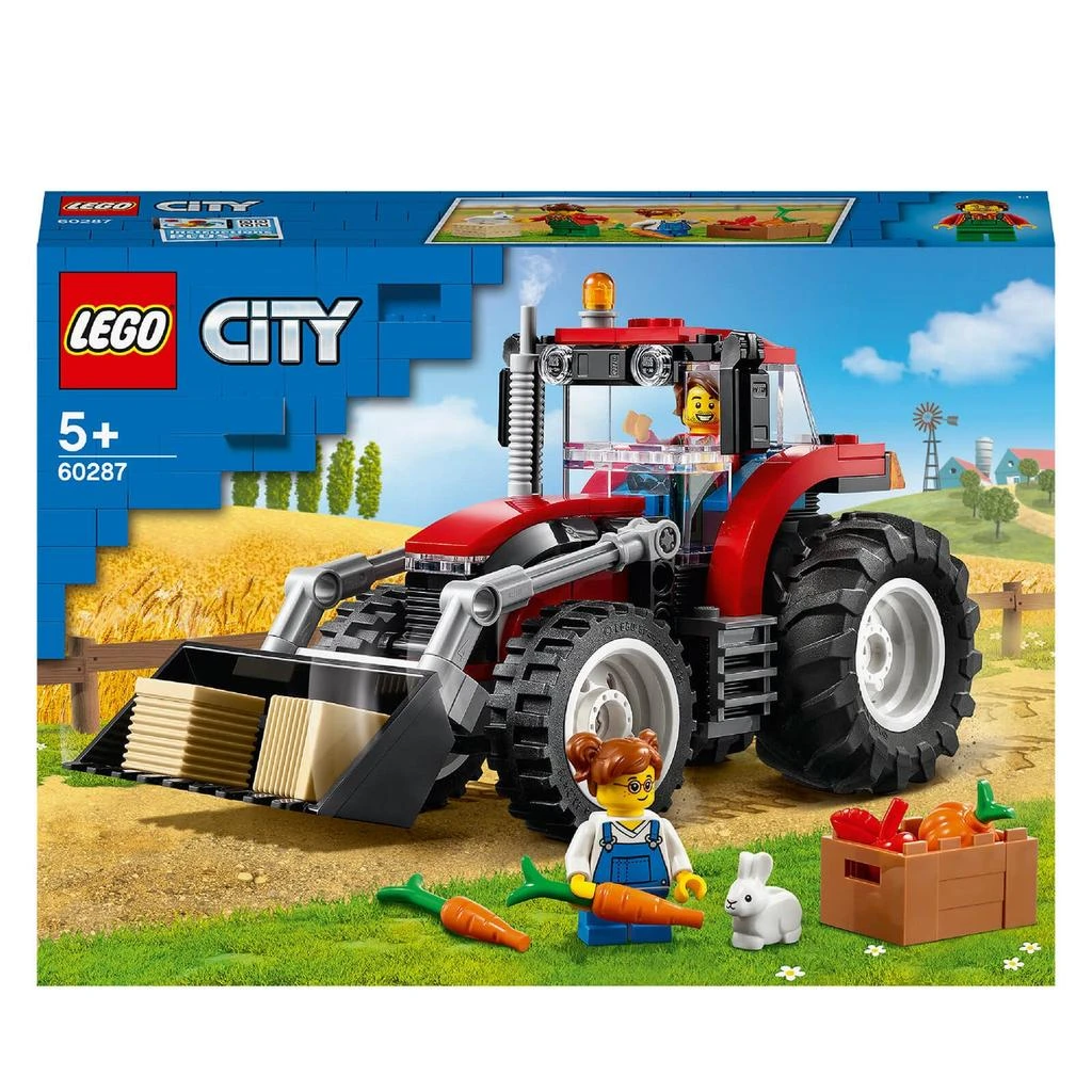 商品LEGO|LEGO City: Great Vehicles Tractor Toy & Farm Set (60287),价格¥135,第1张图片详细描述