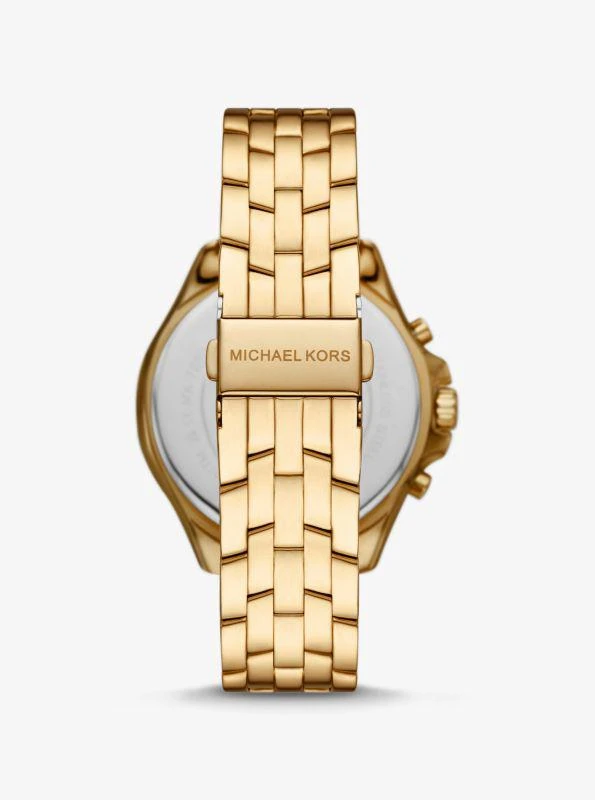 商品Michael Kors|Oversized Pilot Pavé Gold-Tone Watch,价格¥812,第3张图片详细描述