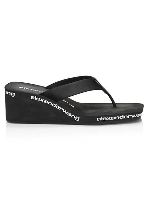 商品Alexander Wang|AW Thong Wedge Mules,价格¥1127,第1张图片