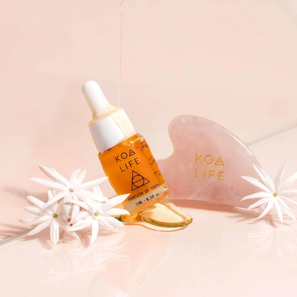 商品THAT KOA LIFE|Anti-Aging Set | Fountain of Youth Oil + Gua Sha Massage Stone,价格¥263,第1张图片