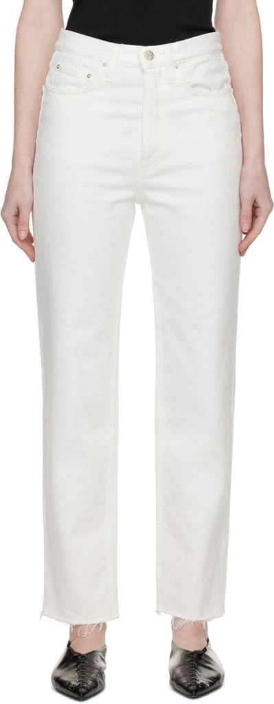 商品Totême|White Classic Cut Jeans,价格¥1606,第1张图片