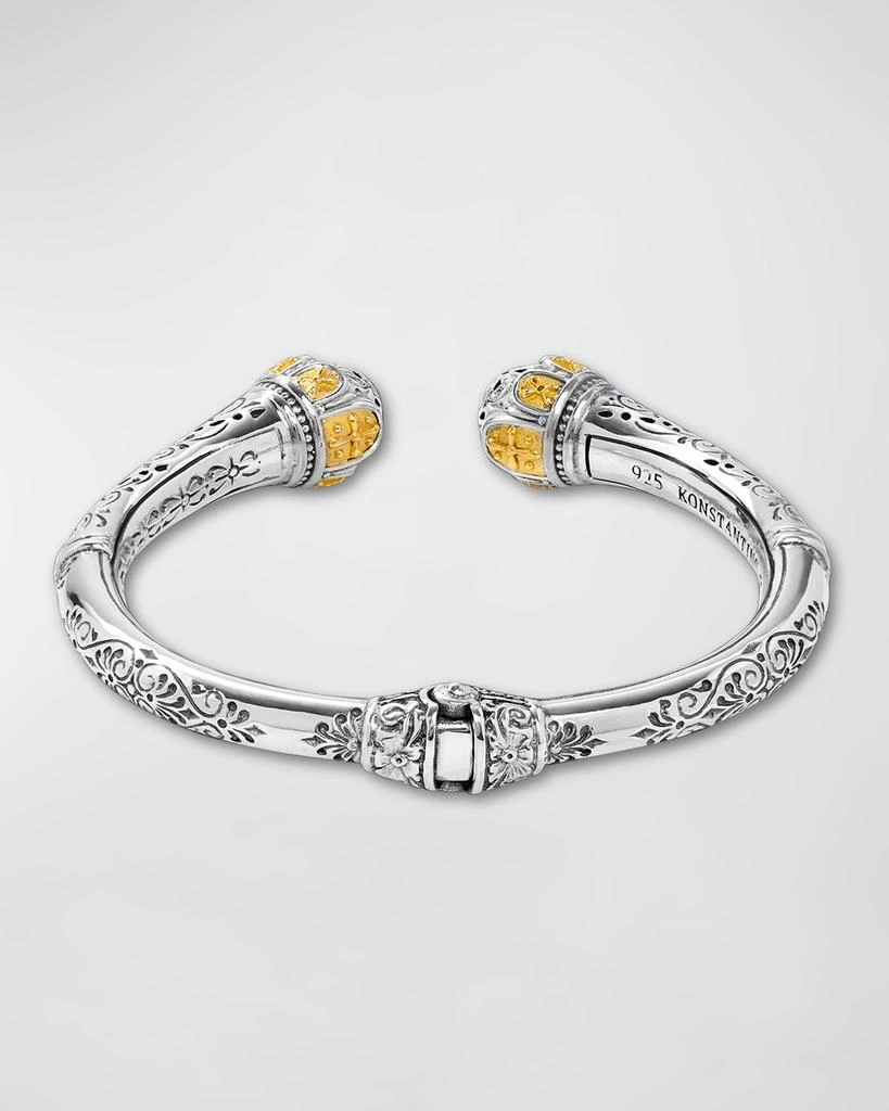 商品Konstantino|Dome Sterling Silver and 18K Gold Bracelet,价格¥7698,第2张图片详细描述