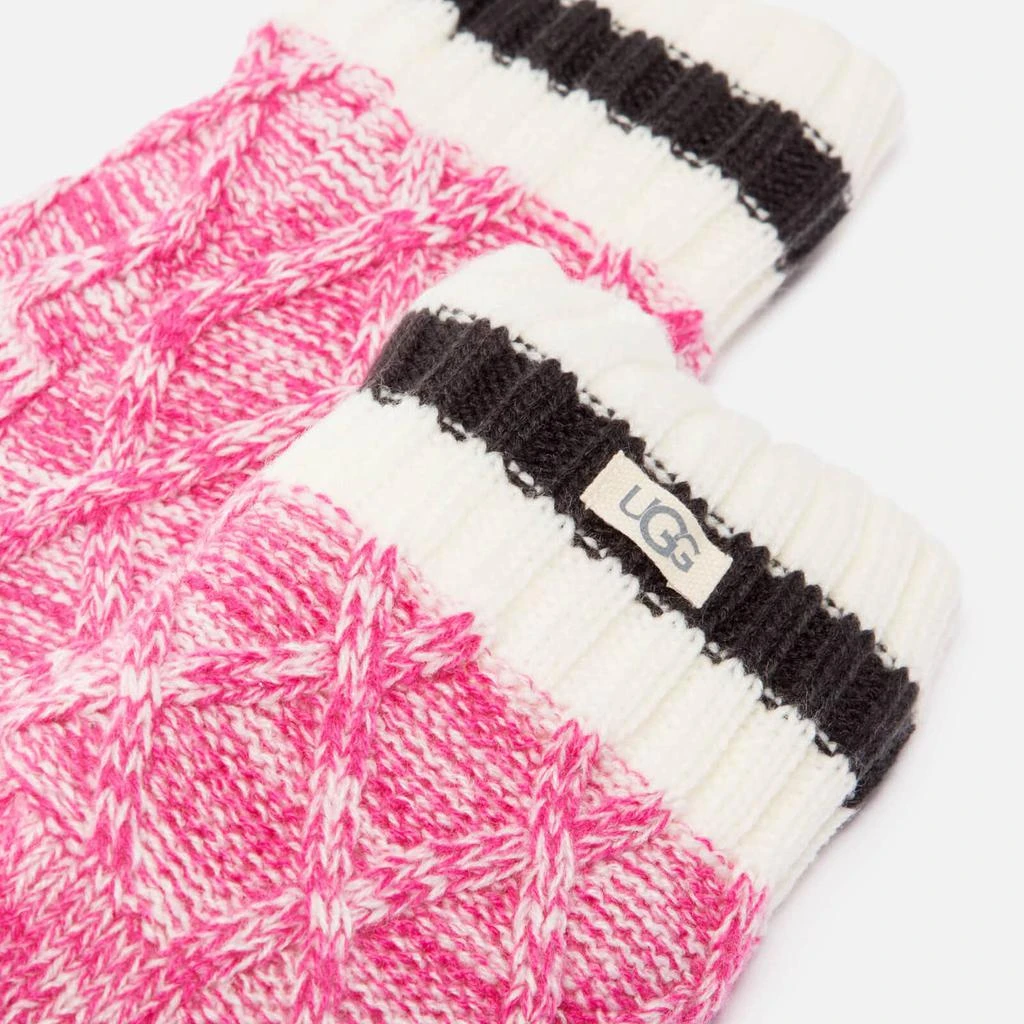 商品UGG|UGG Deedee Fleece Lined Knit Quarter Socks,价格¥295,第2张图片详细描述