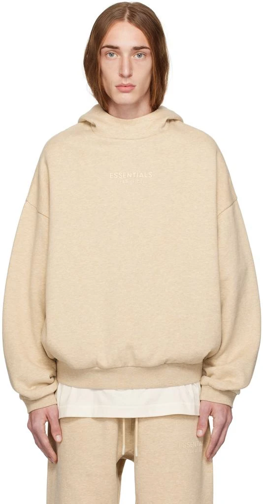 商品Essentials|Beige Bonded Hoodie,价格¥709,第1张图片