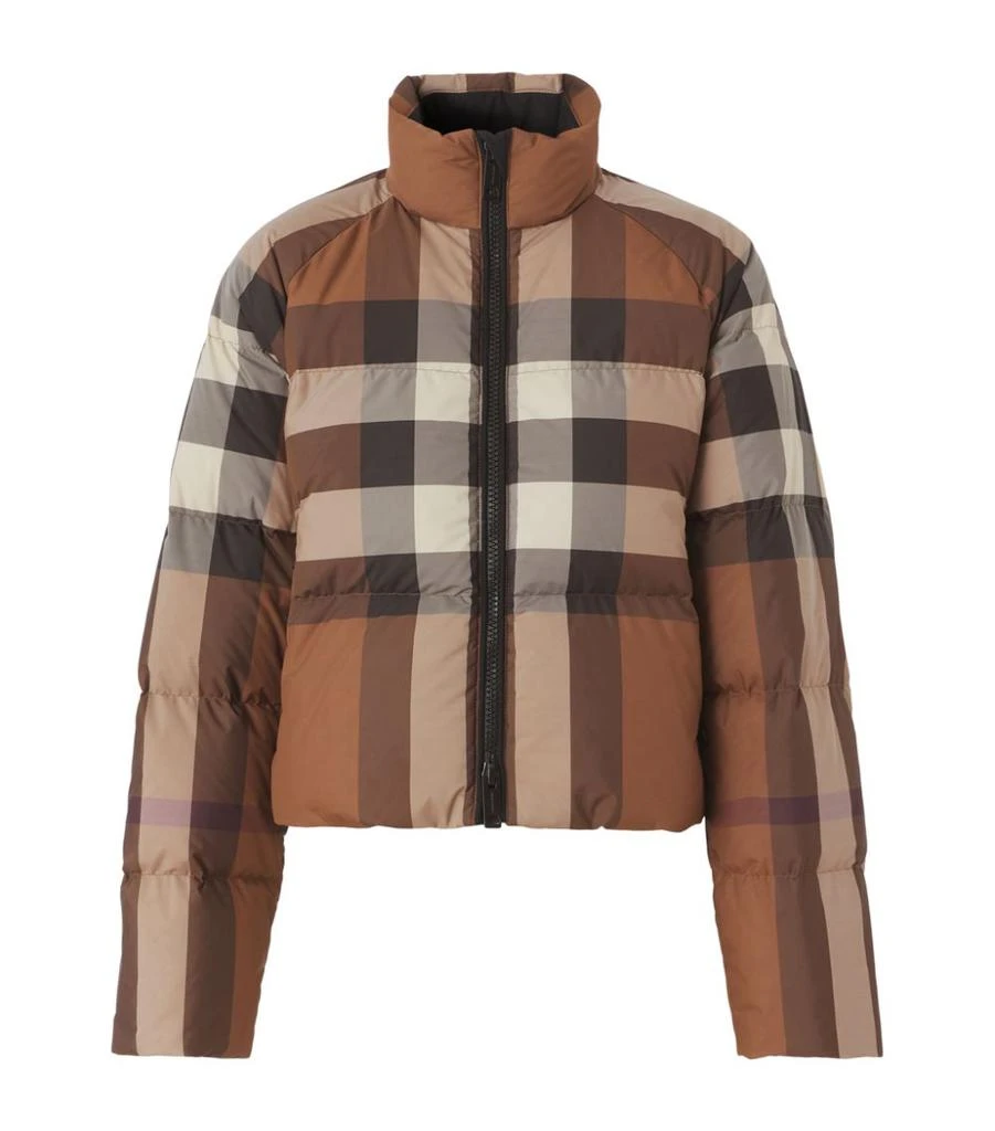 商品Burberry|Cropped Check Puffer Jacket,价格¥12510,第1张图片