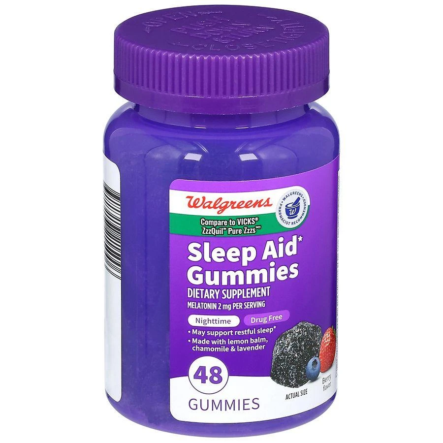 商品Walgreens|Sleep Aid Gummies Berry,价格¥105,第2张图片详细描述