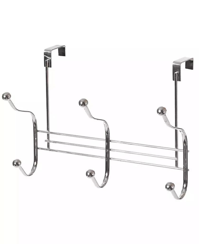 商品Basicwise|Chrome 6 Hook Hanger Organizer,价格¥185,第1张图片