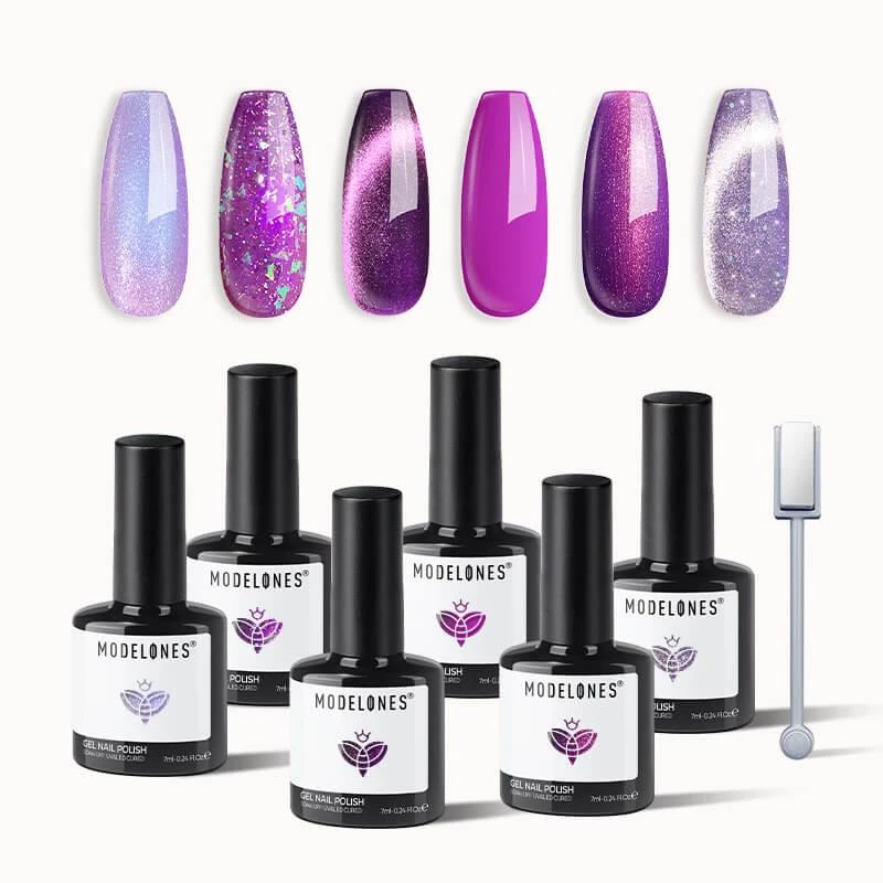 6 Shades Gel Nail Polish Set Collection �商品