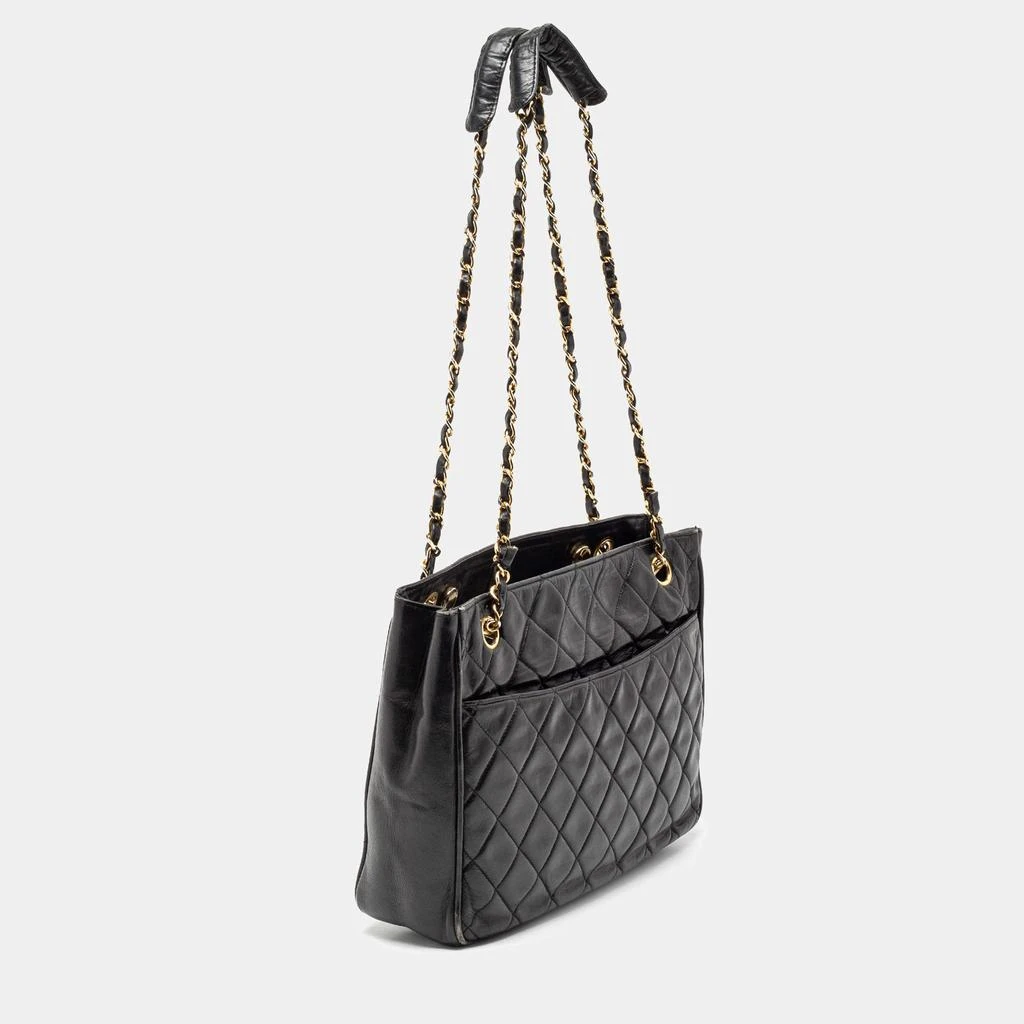 商品[二手商品] Chanel|Chanel Black Quilted Leather Vintage Tote,价格¥6654,第3张图片详细描述