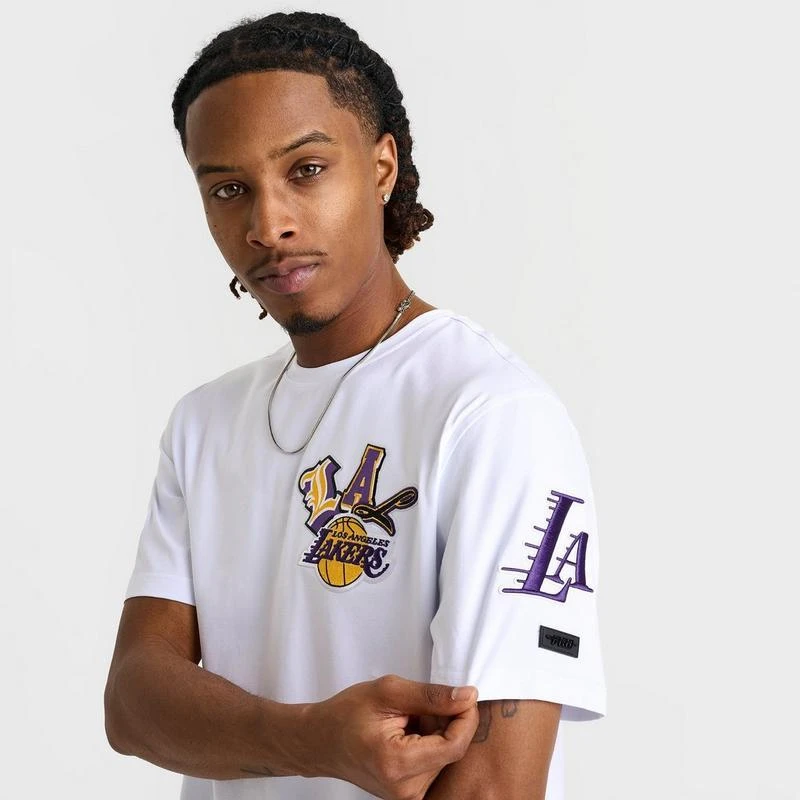 商品Pro Standard|Men's Pro Standard Los Angeles Lakers NBA City Ransom T-Shirt,价格¥223,第5张图片详细描述
