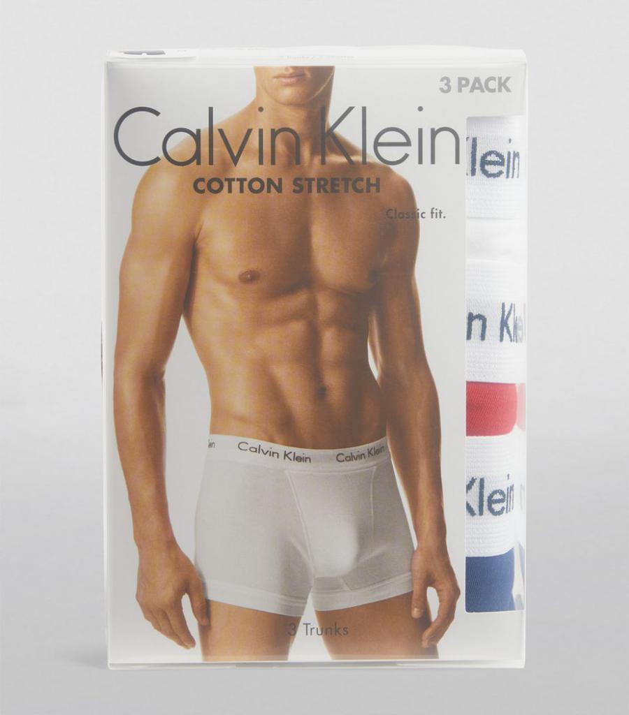 商品Calvin Klein|Cotton Stretch Trunks (Pack of 3),价格¥379,第6张图片详细描述