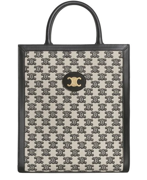 商品Celine|Cabas 小号Triomphe刺绣织物竖款手袋,价格¥17227,第1张图片