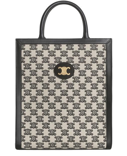 商品Celine|Cabas 小号Triomphe刺绣织物竖款手袋,价格¥16507,第1张图片