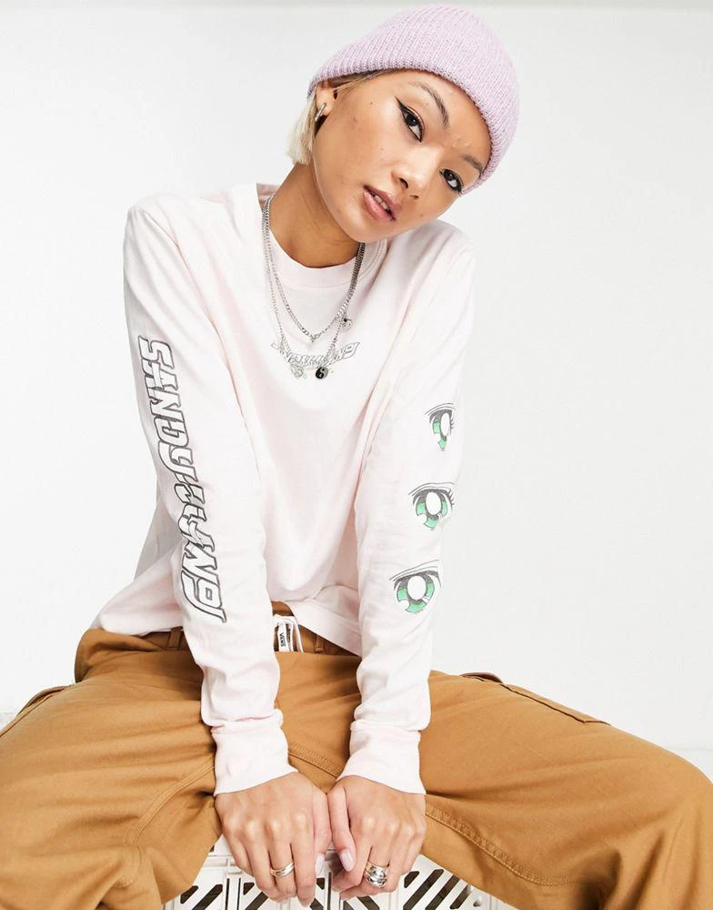 商品Vans|Vans X Sandy Liang long sleeve t-shirt in light pink,价格¥478,第3张图片详细描述