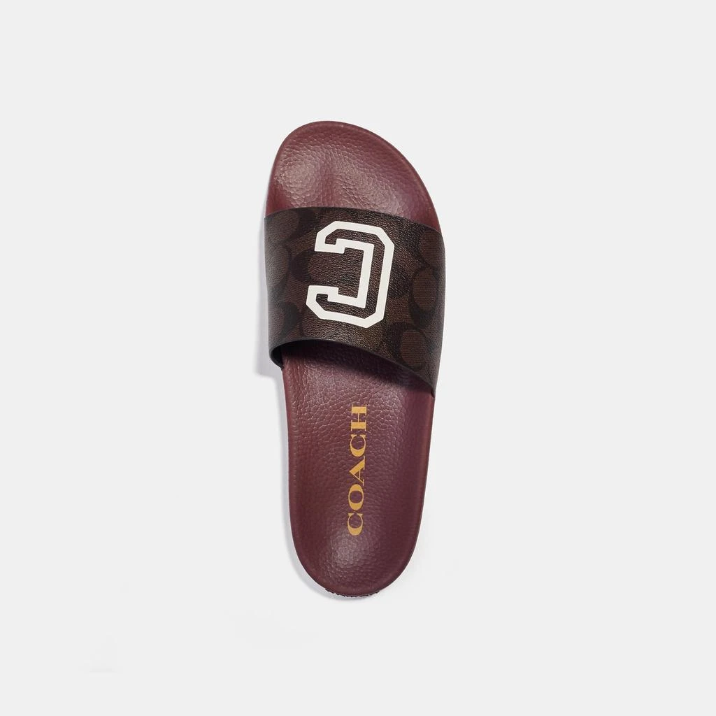 商品Coach|Coach Outlet Slide In Signature Canvas With Varsity,价格¥680,第2张图片详细描述