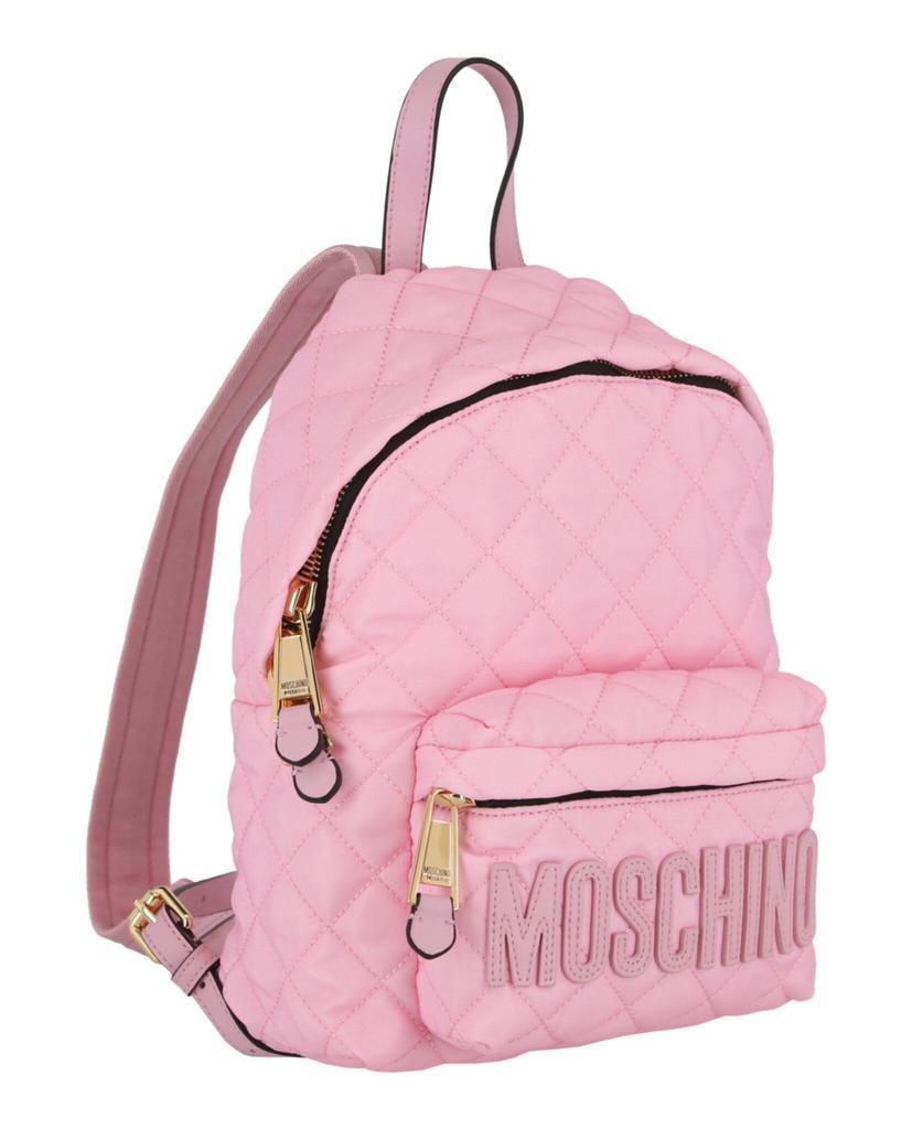 商品Moschino|Quilted Nylon Logo Backpack,价格¥2920,第4张图片详细描述