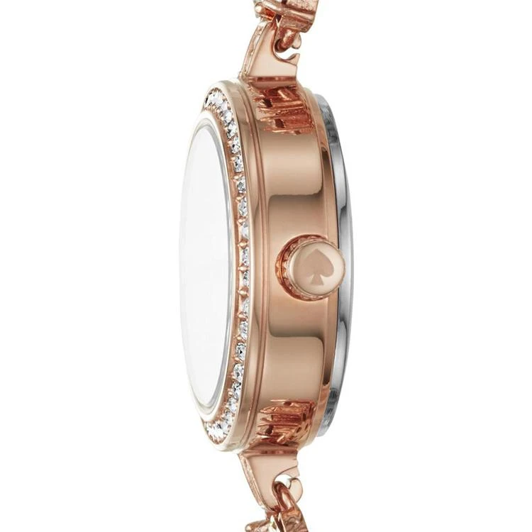 商品Kate Spade|Women's Daisy Chain Rose Gold-Tone Stainless Steel Bracelet Watch 20mm,价格¥2431,第2张图片详细描述