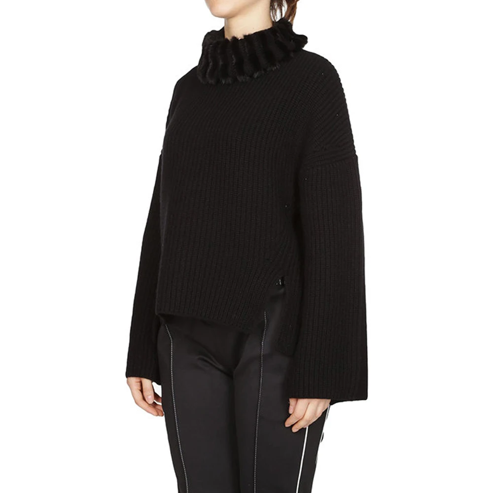 FENDI 黑色女士针织衫/毛衣 FZY720-A58Y-F0GME 商品