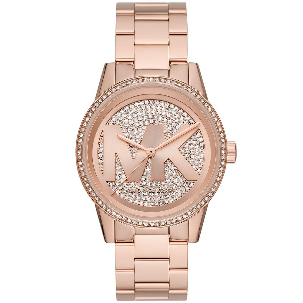 商品Michael Kors|Ritz Three-Hand Rose Gold-Tone Stainless Steel Watch,价格¥2017,第1张图片