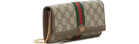 商品Gucci|Ophidia真皮&帆布链条包,价格¥6417,第3张图片详细描述