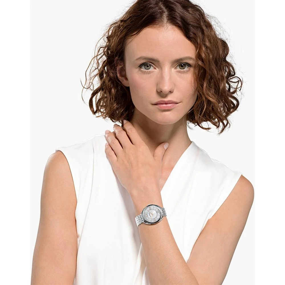 商品Swarovski|Women's Swiss Crystalline Glam Stainless Steel Bracelet Watch 35mm,价格¥3013,第4张图��片详细描述