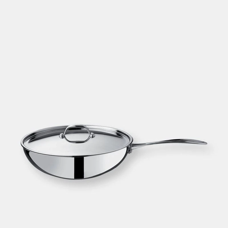 商品Mepra|Wok With Lid Cm 28 Glamour Stone,价格¥2341,第1张图片