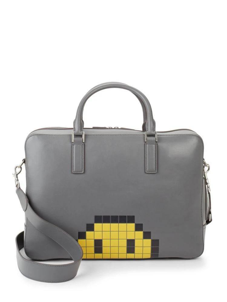 商品Anya Hindmarch|Walton Pixel Smiley Briefcase,价格¥5504,第1张图片