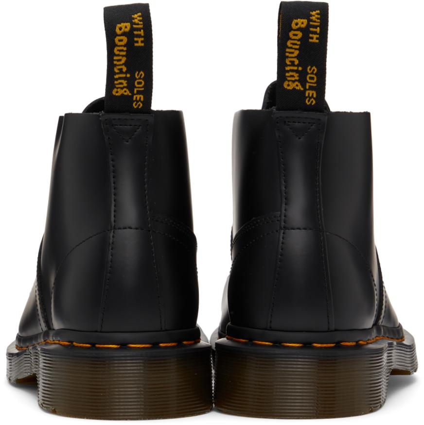 Black Leather Church Boots商品第2张图片规格展示