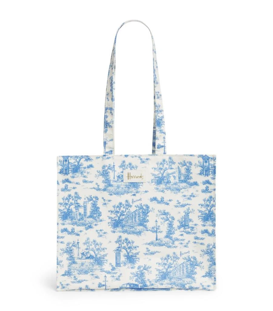 商品Harrods|Toile Shoulder Tote Bag,价格¥407,第1张图片