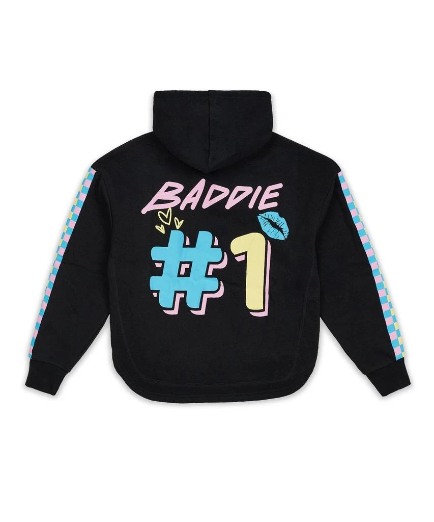 商品Reason Clothing|Womens Baddie Hoodie - Black,价格¥60,第5张图片详细描述