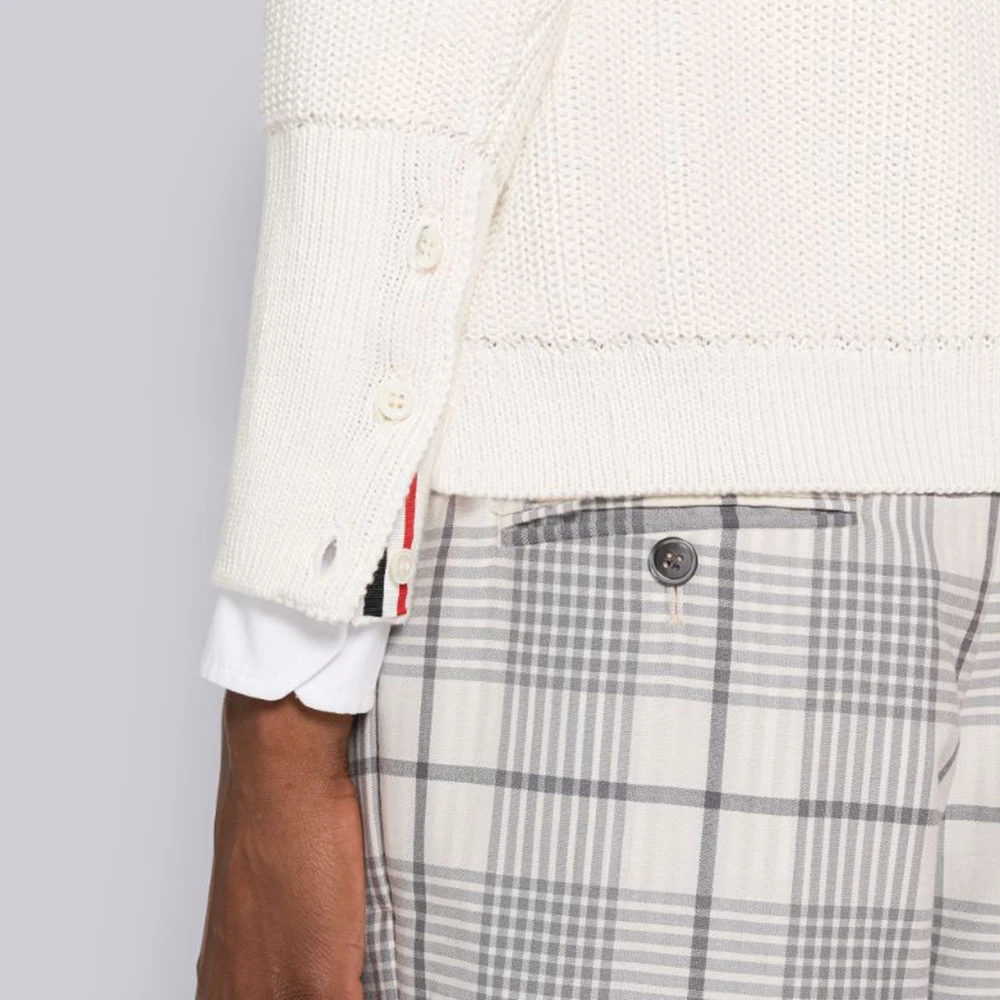 THOM BROWNE 米白色女士针织衫/毛衣 FKA410A-Y3017-100 商品
