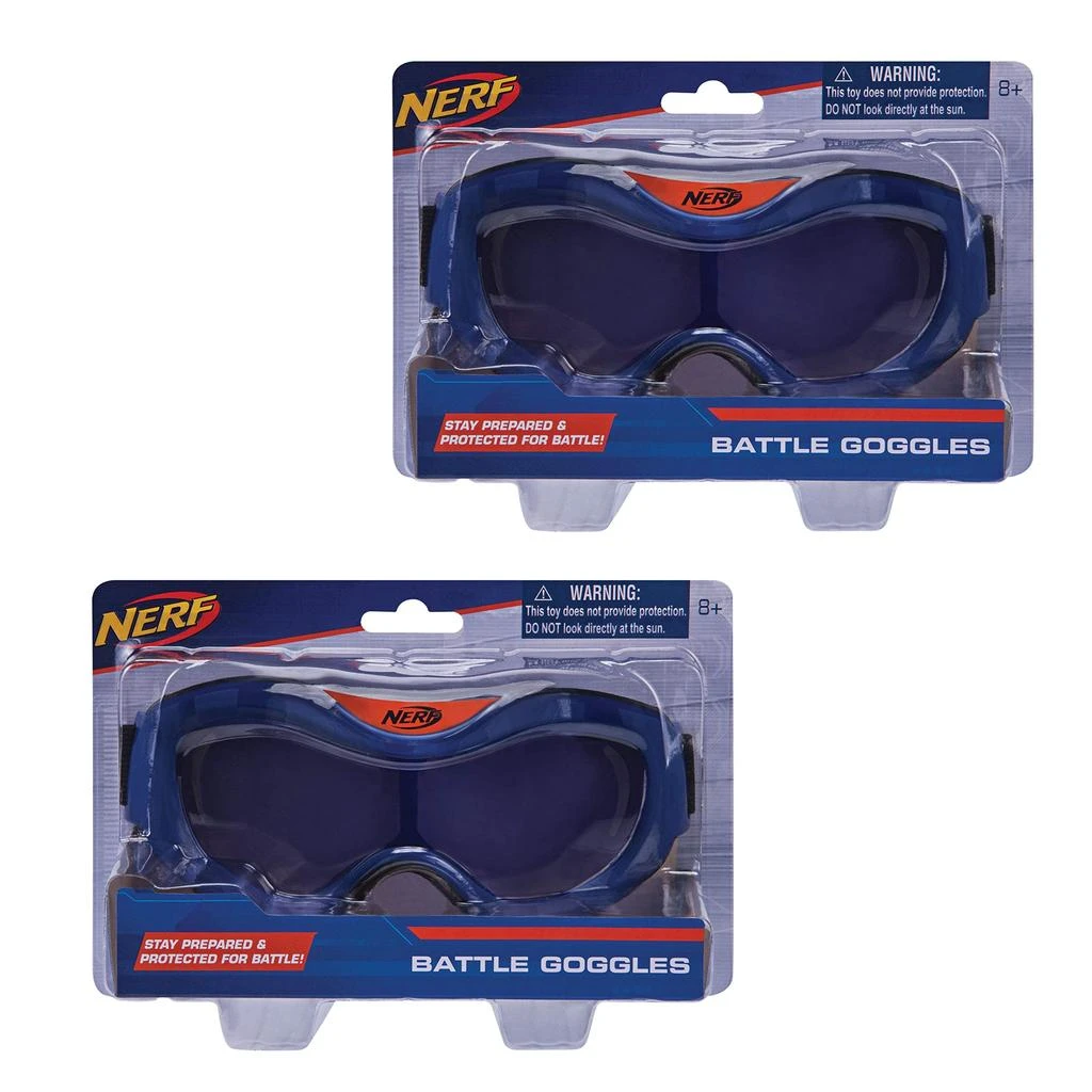 商品Nerf|NERF Elite Goggles, Transparent/Clear Impact-Resistant Tactical Eyewear, for use Blaster - Stay Prepared & Protected for Battle - One Size Fits All,价格¥113,第2张图片详细描述