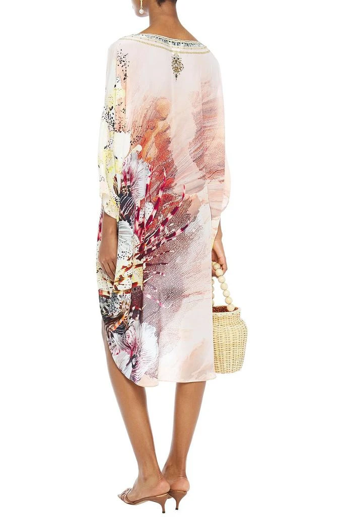 商品Camilla|Coastal Treasure asymmetric embellished printed silk crepe de chine dress,价格¥2377,第3张图片详细描述
