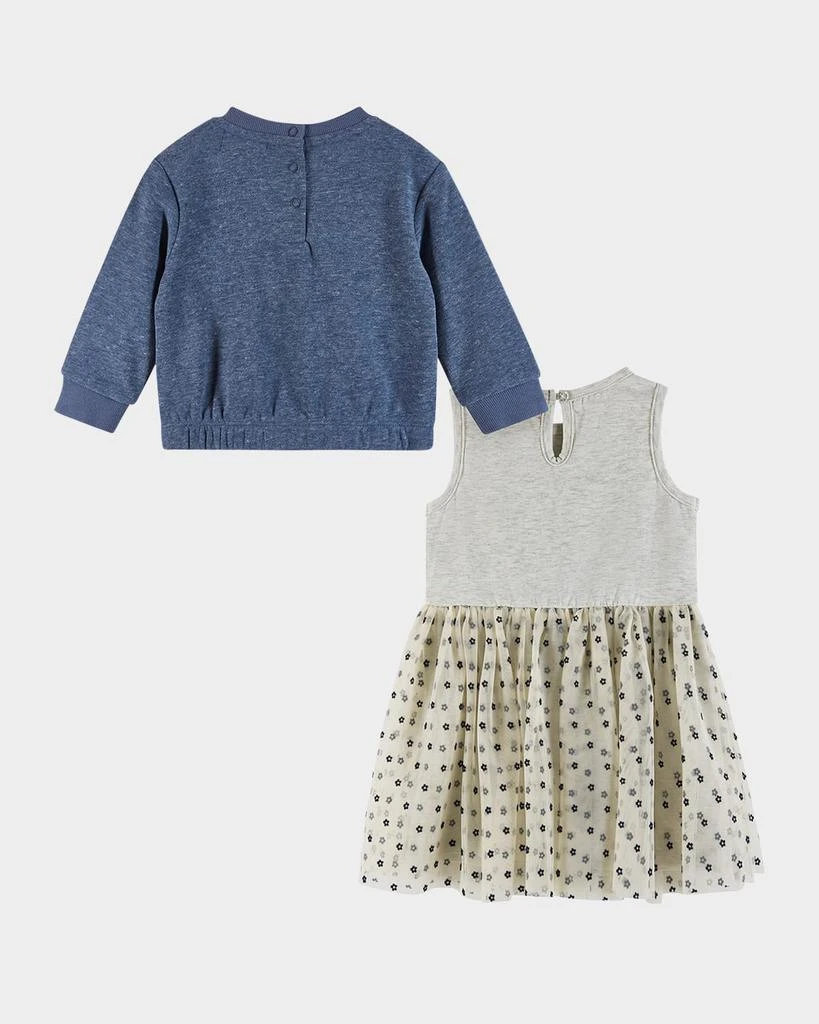 商品Andy & Evan|Girl's Sweatshirt W/ Crochet Appliques & Dress Set, Size Newborn-24M,价格¥508,第3张图片详细描述